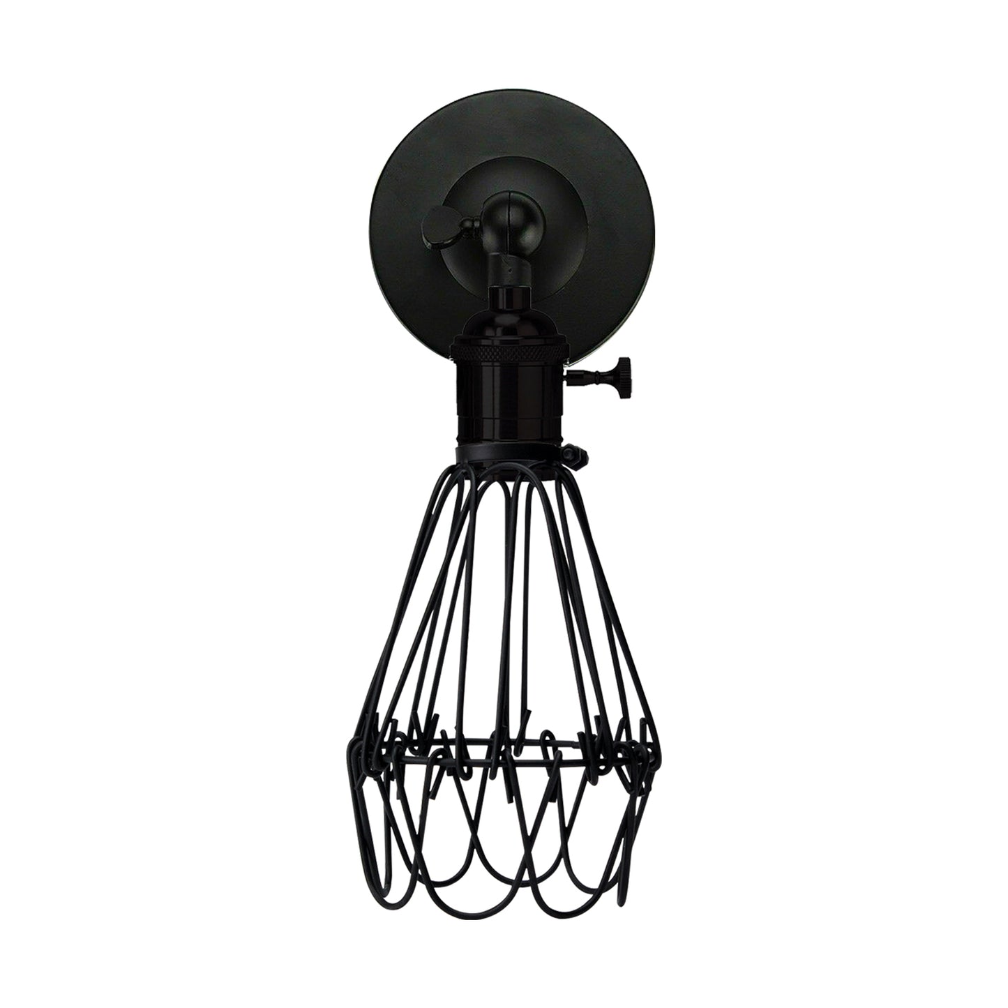 Retro Industrial E27 Wall Lamp Nordic Water Lilly Shaped Wire Cage Wall Light~2553