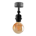 industrial Adjustable Ceiling Lamp Wall Mounted Light Bulb Holder Black~2548 - Vintagelite
