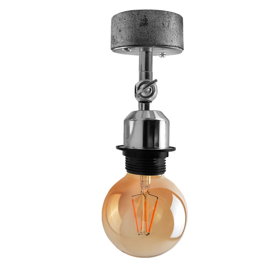 Industrial Adjustable Ceiling Lamp Wall Mounted Light Bulb Holder Chrome~2547