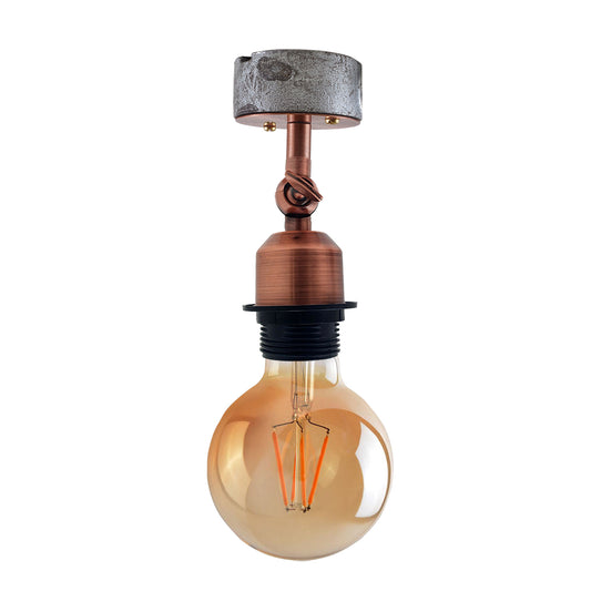 industrial Adjustable Ceiling Lamp Wall Mounted Light Bulb Holder Copper~2546 - Vintagelite