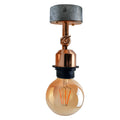 Vintage style Ceiling or Wall Lamp with Rose Gold Lamp holder