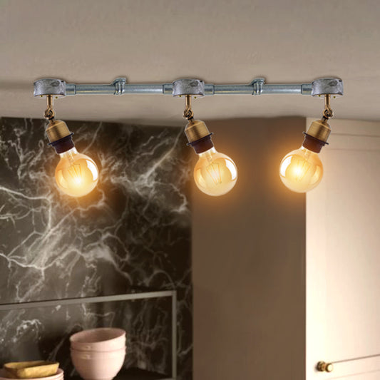 3 way adjustable arm metal water pipe light-Application image