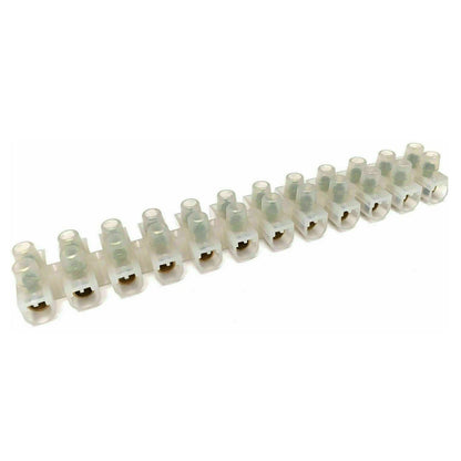12 way connector strip 10A electrical choc block wire terminal connection~2031 - LEDSone UK Ltd
