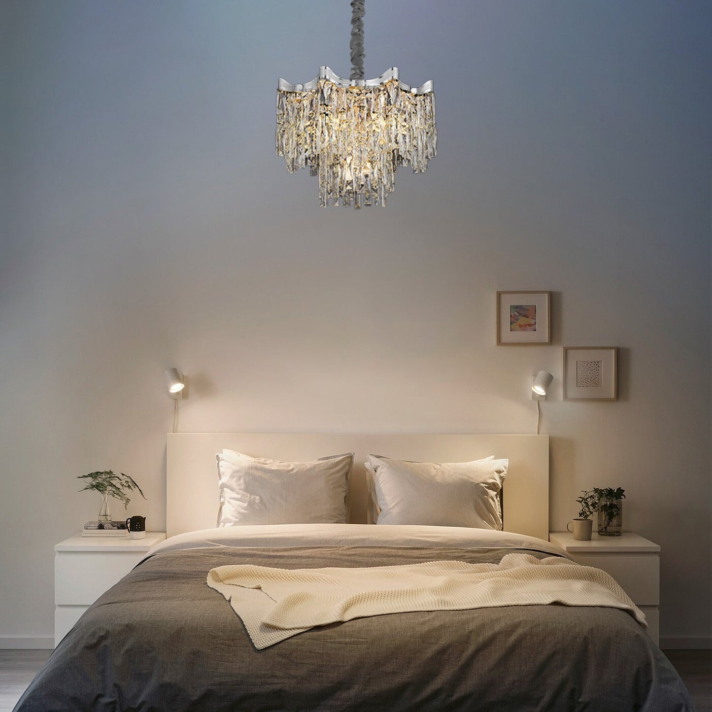 Modern Crystal Chandelier Hanging Living Room Dining Room Lighting Luxury~3626