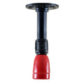 Vintage Industrial E27 Holder Black and Red Ceiling Light Fitting Flush Pipe Vintage Lighting~2621 - Vintagelite