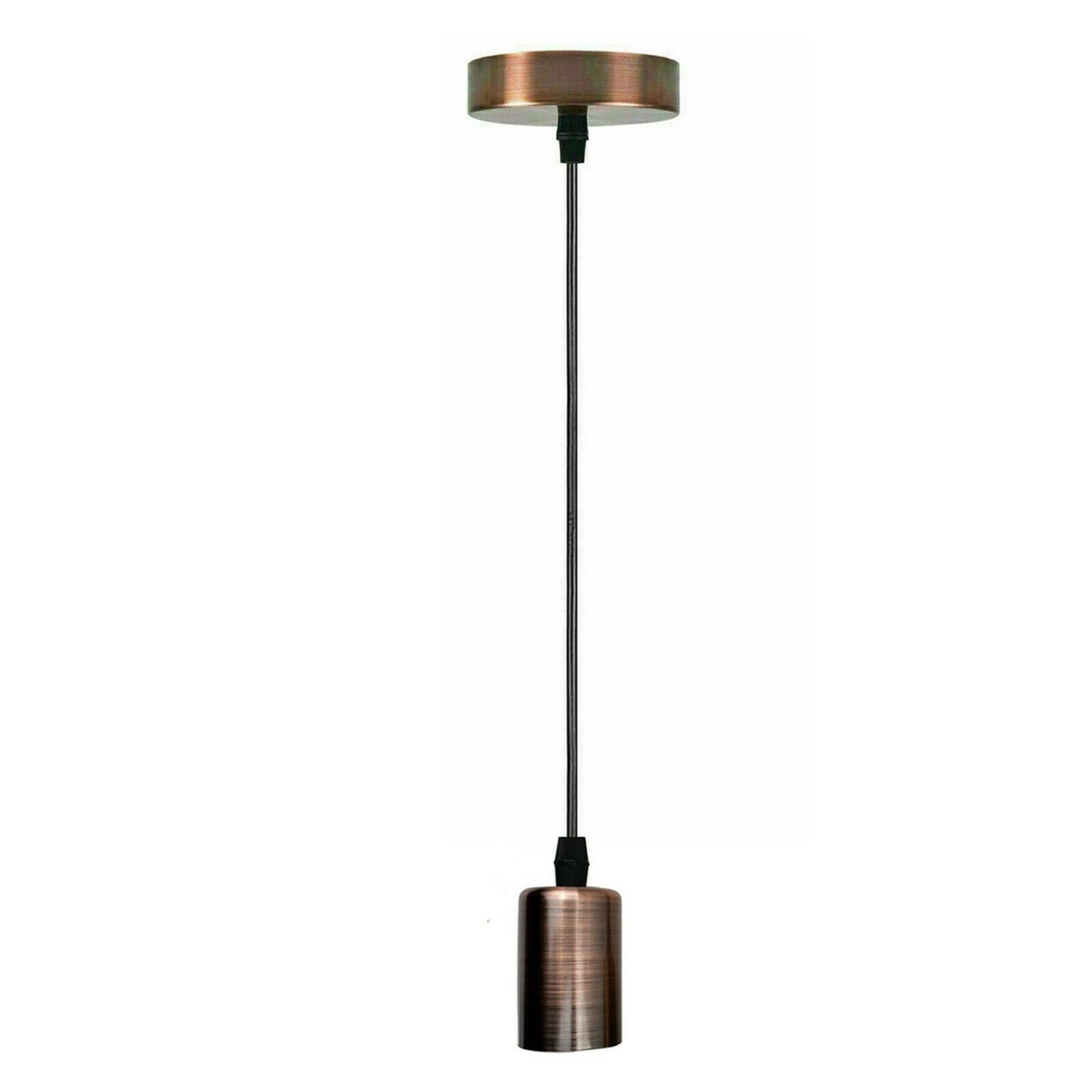 Vintage E27 Base Suspension Pendant Light Copper Lamp Holder