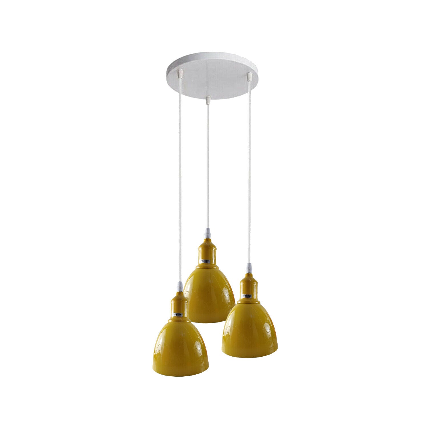 Industrial Modern 3-way Cluster Yellow Ceiling Pendant Light