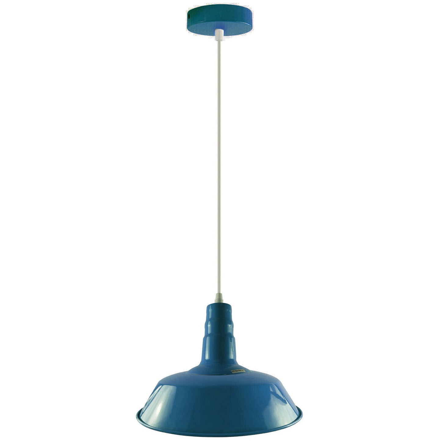 Modern Adjustable Hanging Bowl Blue Pendant Lamp E27 Holder