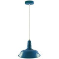 Modern Adjustable Hanging Bowl Blue Pendant Lamp E27 Holder
