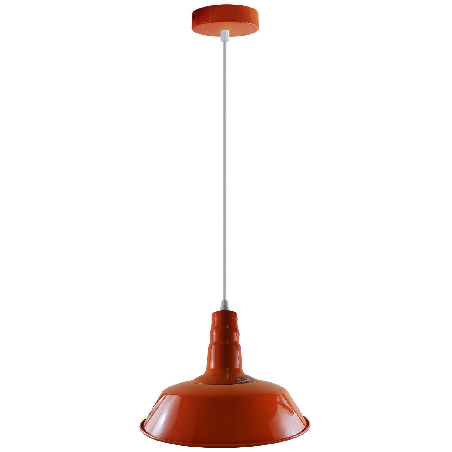 Modern Adjustable Hanging Bowl Orange Pendant Lamp E27 Holder