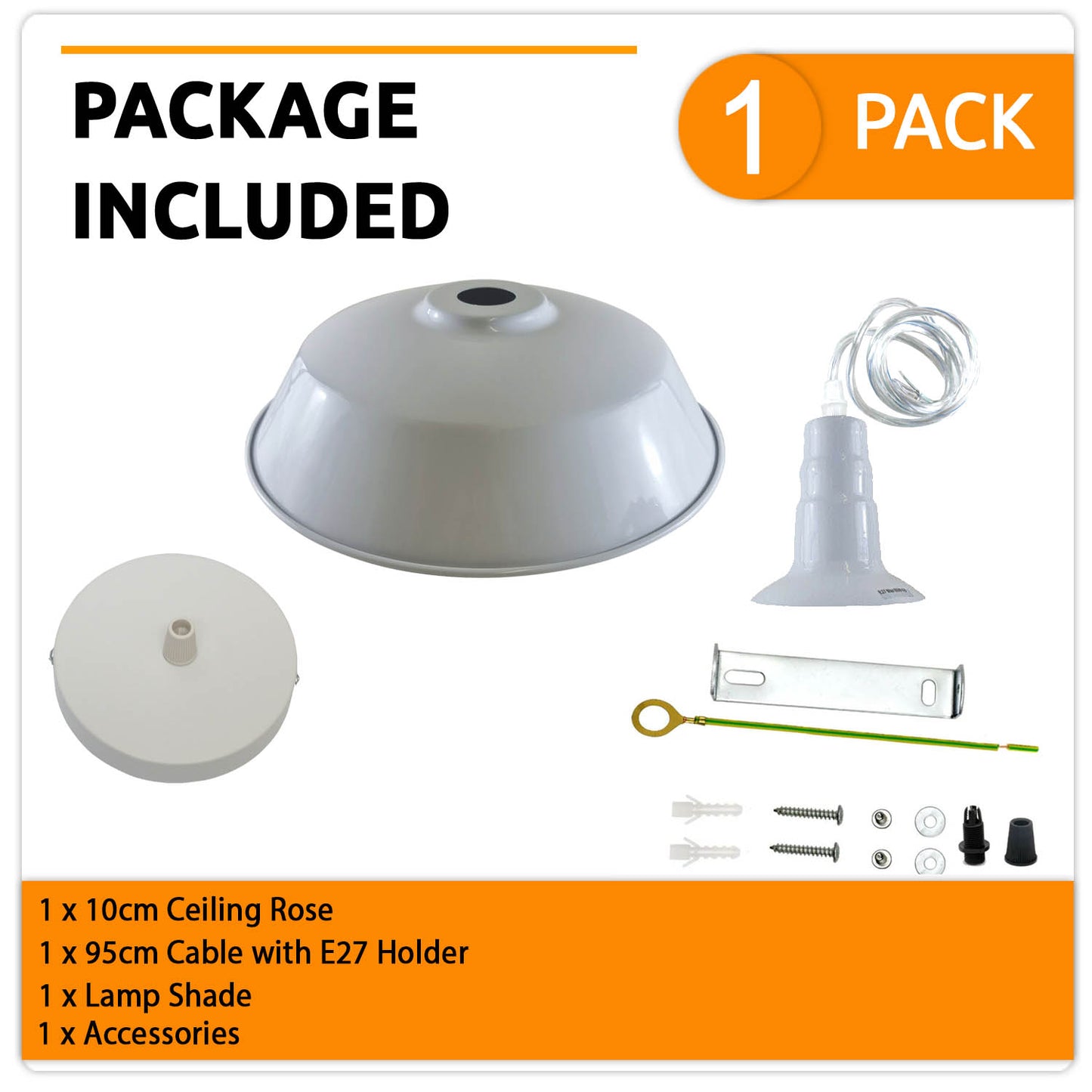 Modern Adjustable Hanging Bowl Grey Pendant Lamp E27 Holder-Detail image