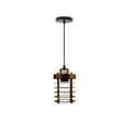 Modern Retro Step round cage pendant light round ceiling base Sturdy metal Loft Style Ceiling E27 lamp base Lamp Shade Pendant Lights for  Home Living room Office Bar Restaurant