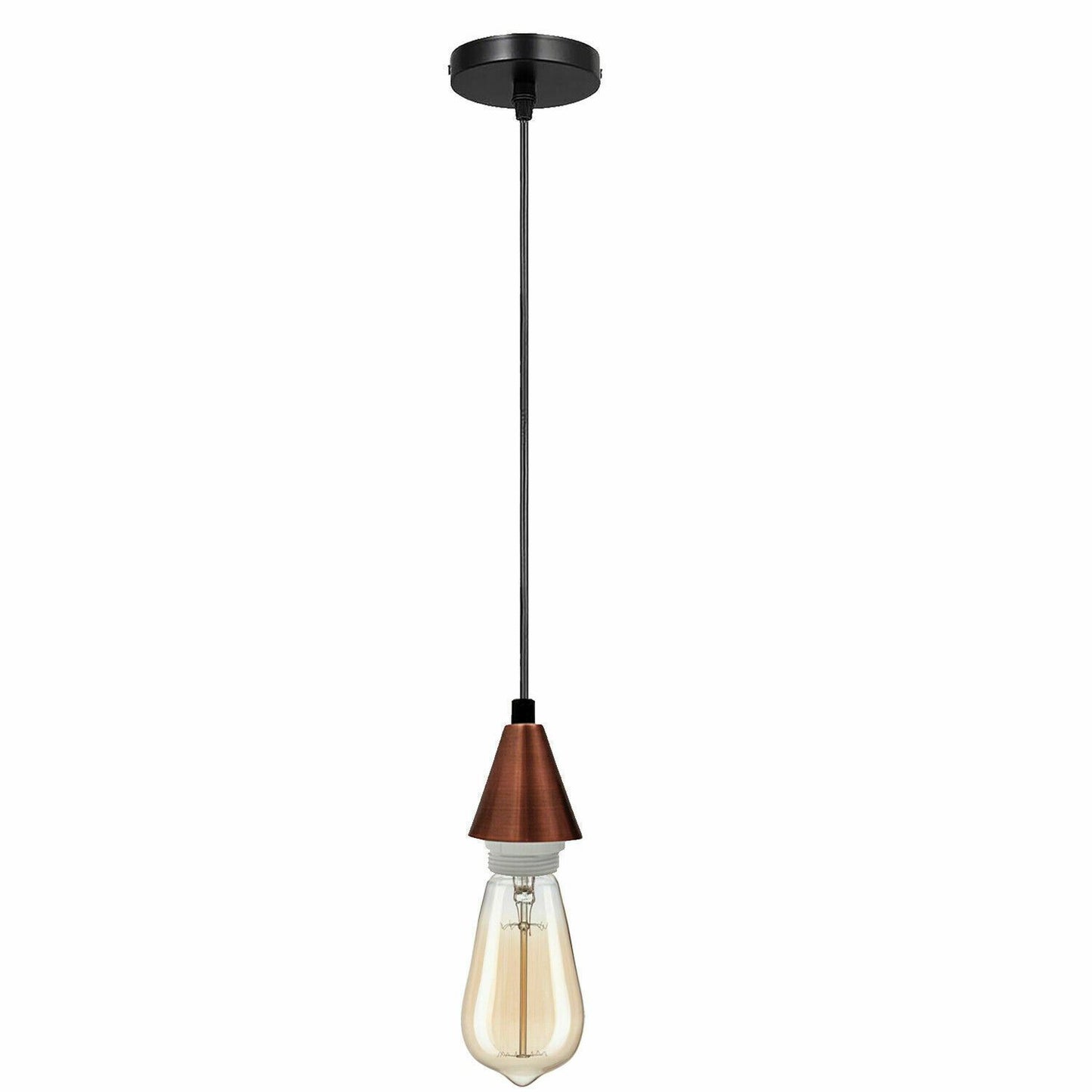 Industrial  E27 Screw Hanging Lamp Pendant Light Bulb Holder