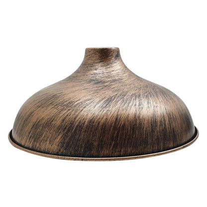 360mm Industrial Brushed Copper Ceiling Lampshade Easy Fit Shade for Stylish Lighting