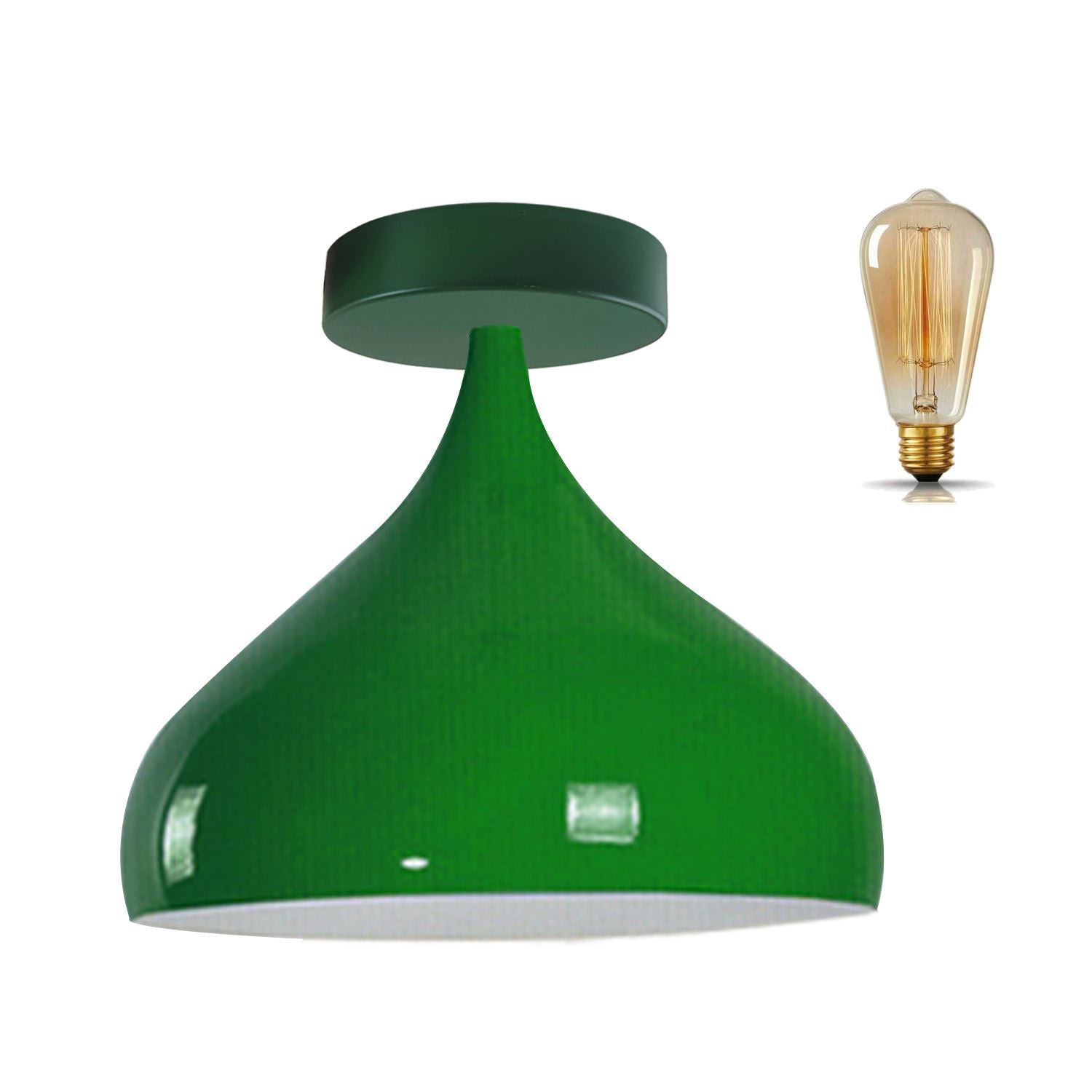 Vintage Mosque Shape Ceiling Green Lampshade for Décor