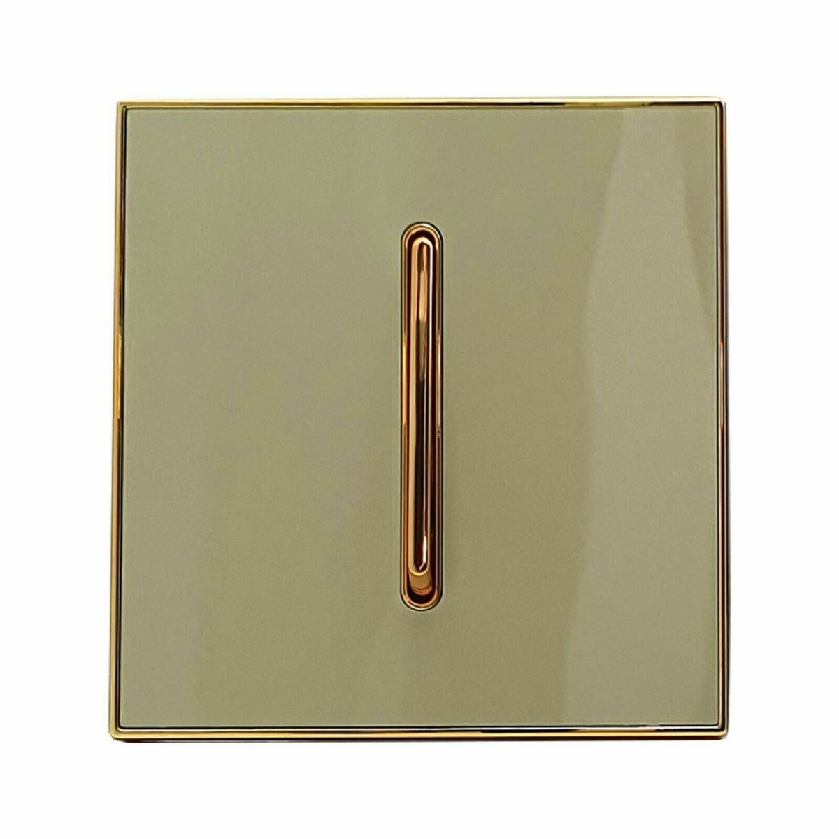1 Gang Screw less Wall Light Gold Glossy Switch - Vintagelite