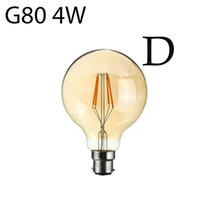LED G80 B22 4W Dimmable Globe Industrial Vintage Bulb~1120 - Vintagelite
