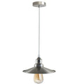 Industrial Metal Flat Shade Hanging Ceiling Pendant Light Fixture