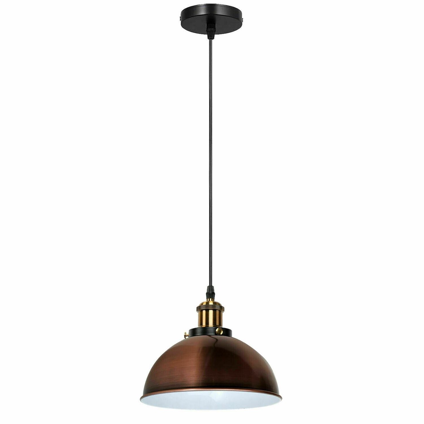 Vintage Modern Ceiling Pendant Light  Metal Dome Shade Hanging Indoor Light Fitting  With 95cm Adjustable Wire~2121