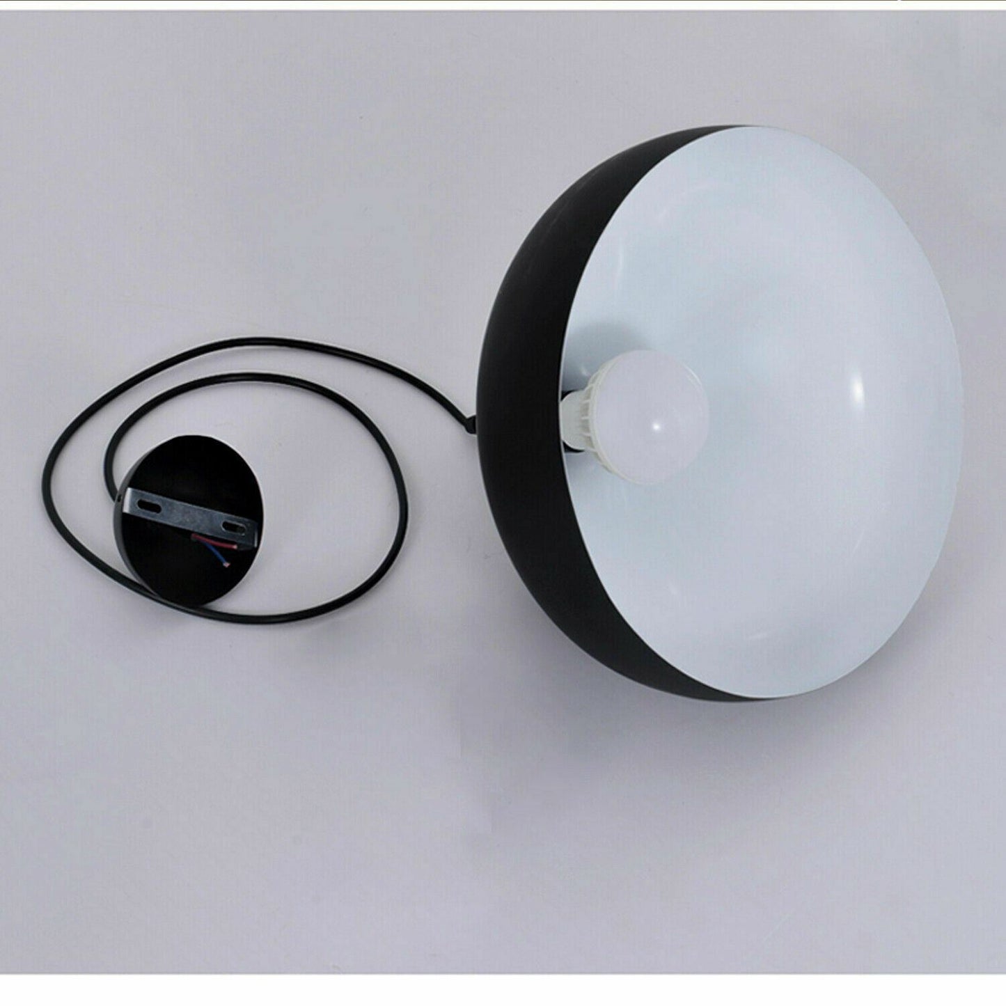 Vintage Retro Style Curved Design Black Pendant Light Fixture~2078