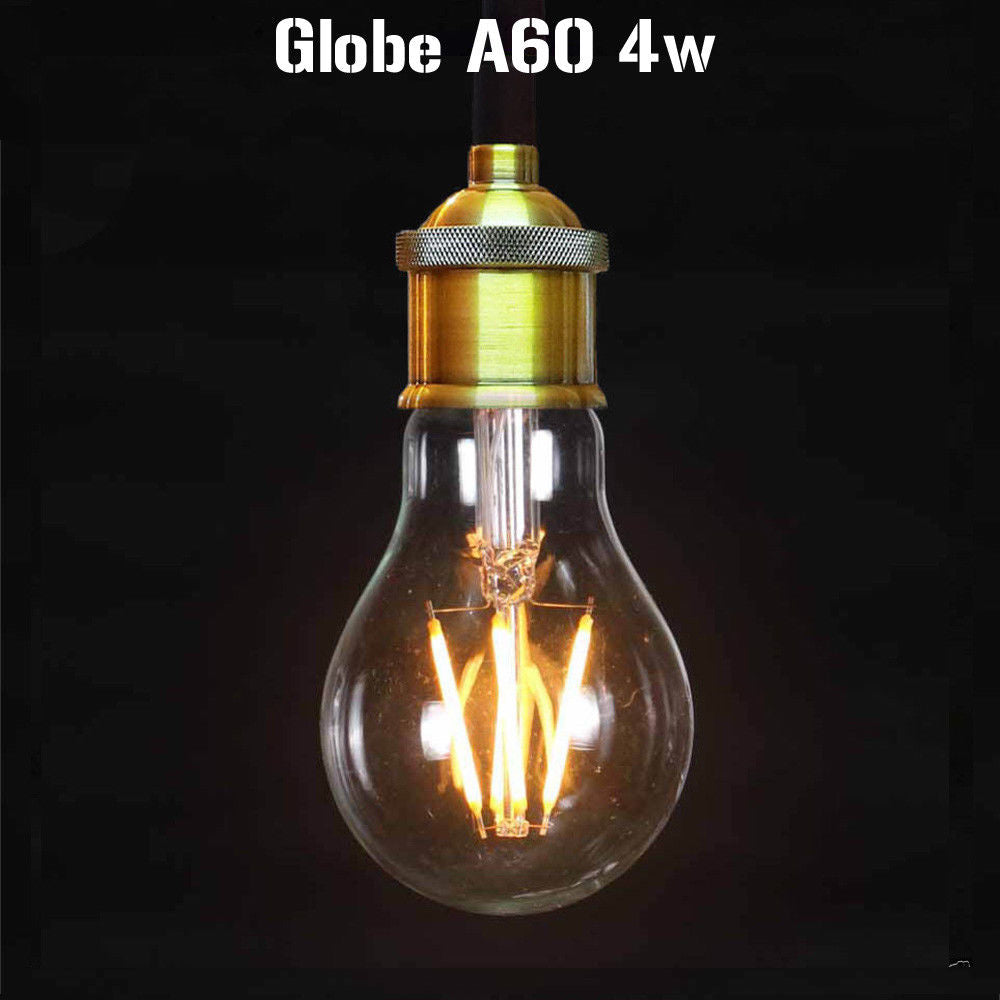 LED A60 E27 4W Dimmable Globe Industrial Vintage Bulb - Vintagelite