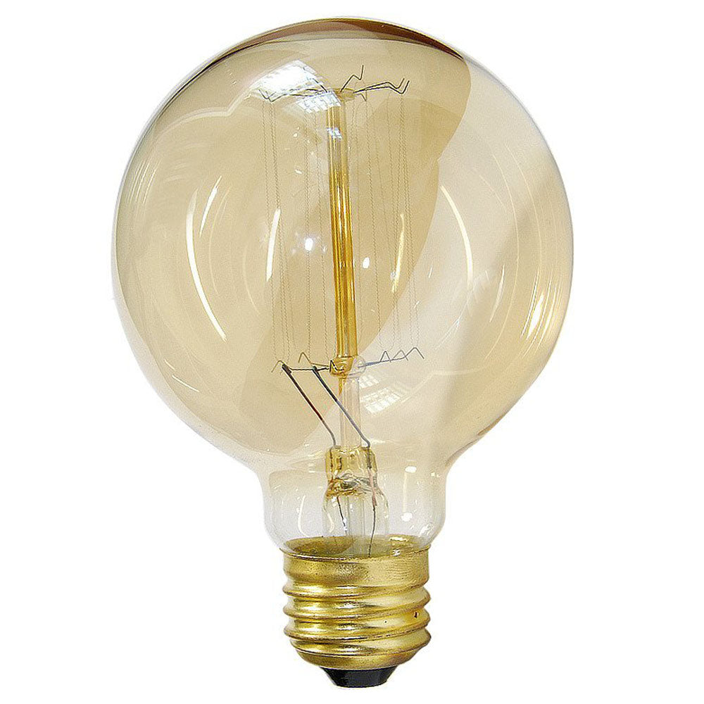 Dimmable G80 E27 60W Globe Industrial Vintage Filament Bulb - Vintagelite
