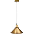 Modern Industrial Style Metal Cage Single Pendant Light Yellow brass Ceiling Light Fixture~2120 - Vintagelite