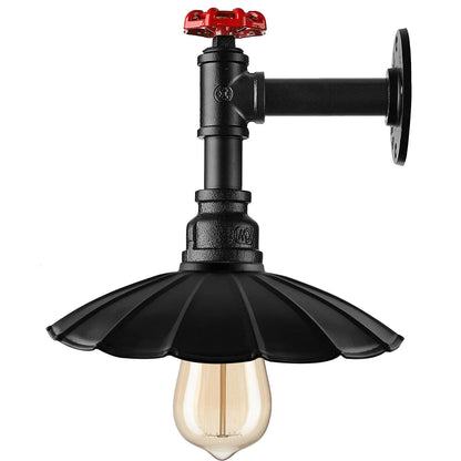 Industrial Pipe Lighting Umbrella  Shade Metal Lamp Ideal for Dining Room or Bedroom Study