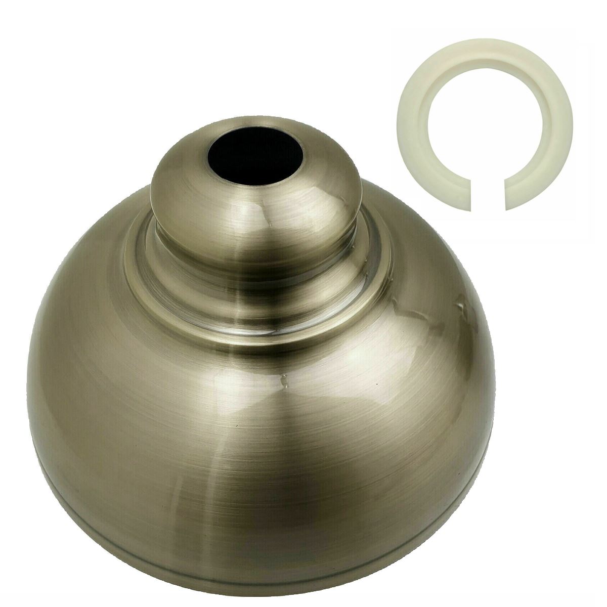Retro-Easy 290mm Green Brass Lampshade 