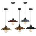 Vintage Hanging Umbrella Metal Shade Ceiling Pendant Light~2096 - Vintagelite