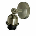Vintage Industrial Adjustable Indoor Satin Nickel Wall Sconce Holder Flush Mount