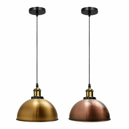 Vintage Modern Ceiling Pendant Light  Metal Dome Shade Hanging Indoor Light Fitting  With 95cm Adjustable Wire~2121