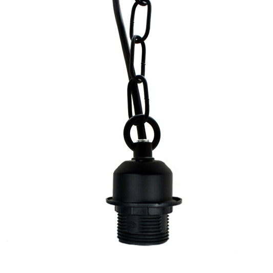 2Pack1m Black E27  95cm Chain Pendant Lamp Bulb Fitting Holder