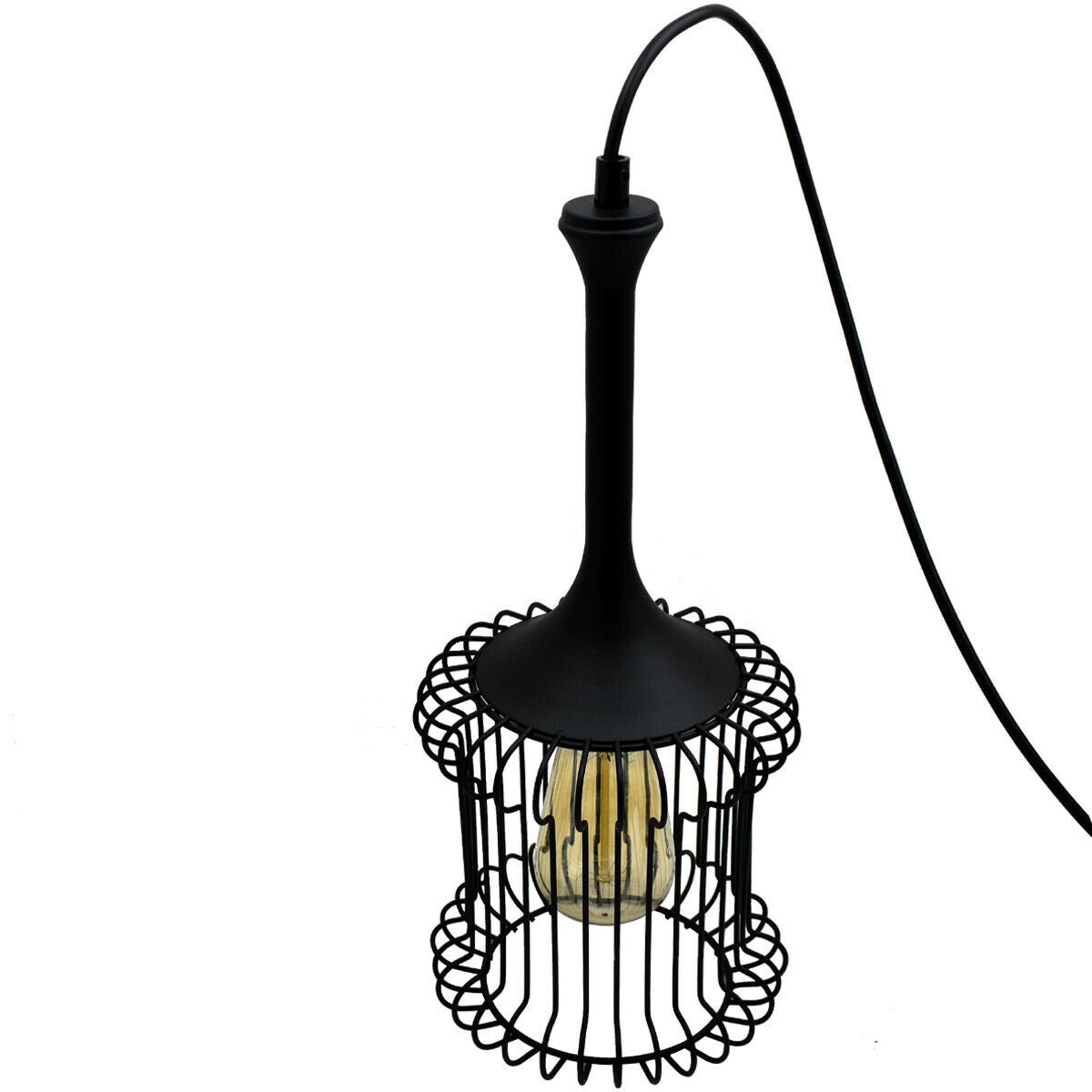 industrial cage pendant light