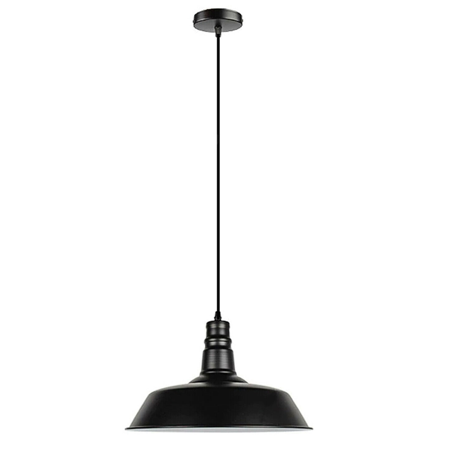 Black Modern Metal Plated Lampshade Ceiling Pendant Lighting