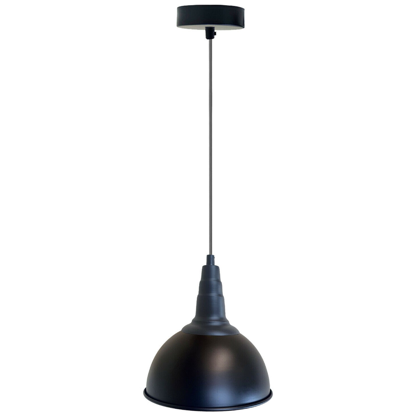 Black Vintage Style Dome Shade Hanging Ceiling Pendant Light