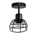  Black Nest Wire Cage Shade with Ceiling Rose 