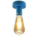 Blue Flush Mount Ceiling Light~1960