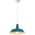 Blue Modern Metal Plated Lampshade Ceiling Pendant Lighting
