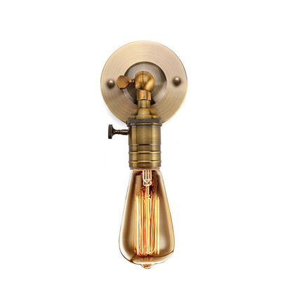 Brass Vintage Sconce E27 Industrial Edison Wall Loft Retro Lamp Bulb Holder - Vintagelite