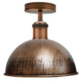Brushed Copper Ceiling Light Metal Lampshade ~ 1999 - Vintagelite