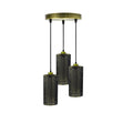  Stylish Ceiling Light | Modern Brushed Brass Design with 3-Way