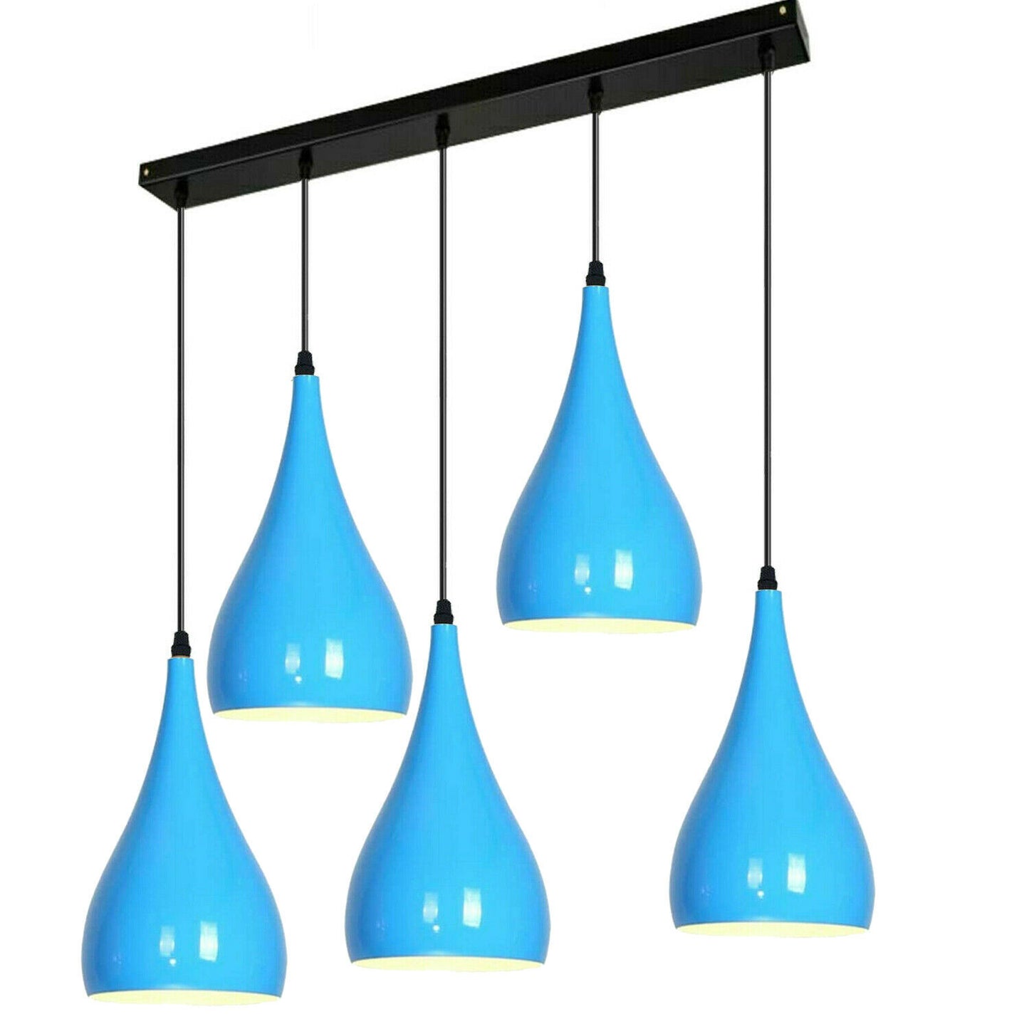 Blue Modern 5 Way Ceiling Cluster Teardrop Pendant lights