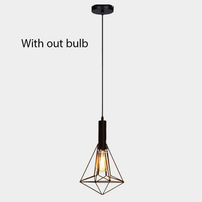 Vintage Industrial Retro Loft Wire Cage Lamp Shade Pendant Light