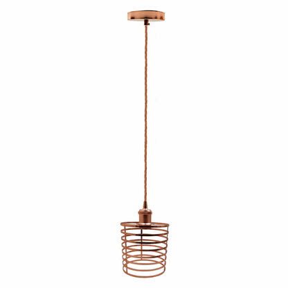 Vintage Industrial Retro Loft Wire Cage Lamp Shade Pendant Light