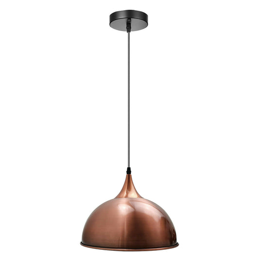 Copper Modern Industrial Iron Curved Dome Pendant Lamp Shade
