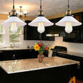 White Modern 3Way Cone Metal Shade Pendant Hanging Lightings-Application Image