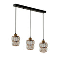 Three Droplet Rectangle Ceiling Chandelier Crystal Pendant Light Lampshade - Vintagelite