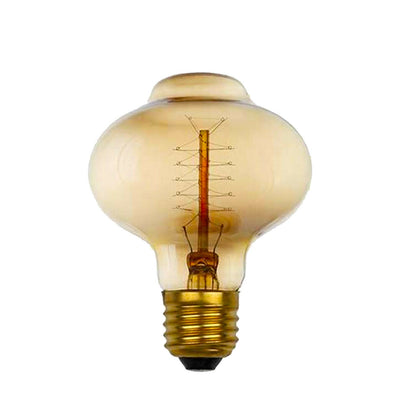 D80 E27 60W Mushroom Spiral Filament Lamp Light Bulb