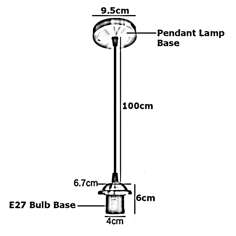 Retro Lamp Base Vintage E27 White Socket Bulb Holder Fitting - Size Image